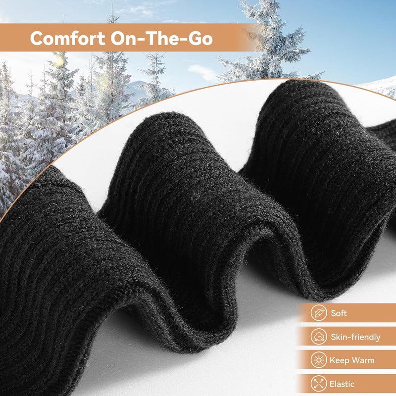Pleneal Leg Warmers for Women - Leg Warmers 80s Ribbed Knitted Long Socks for Yoga Party Sports Fashion Accessories - Image 3